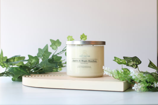 Apples And Maple Bourbon 3 Wick