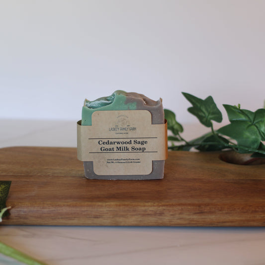 Cedarwood Sage Goat Milk Soap